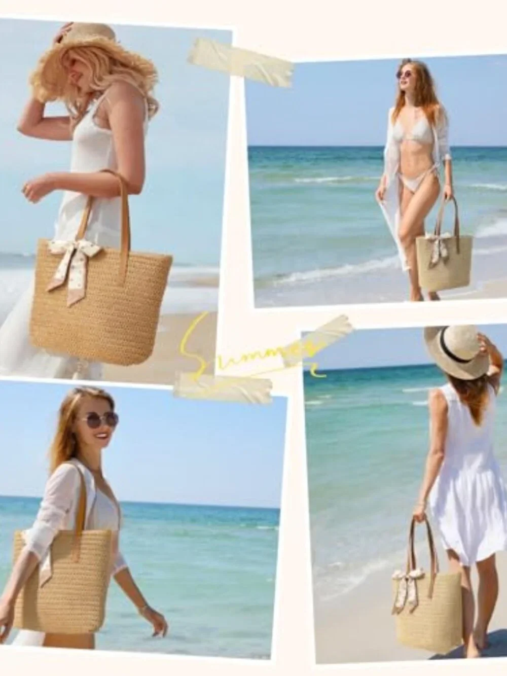 BRAND NEW Beach Tote Bag Shoulder Handbag - Picture 7 of 7